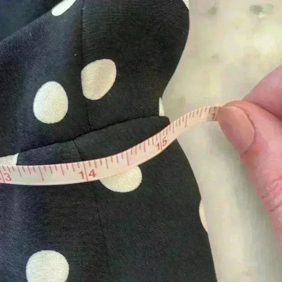 Vintage Black and white polka dot bespoke Geoffrey Beene size 6/8 - Picture 7 of 8